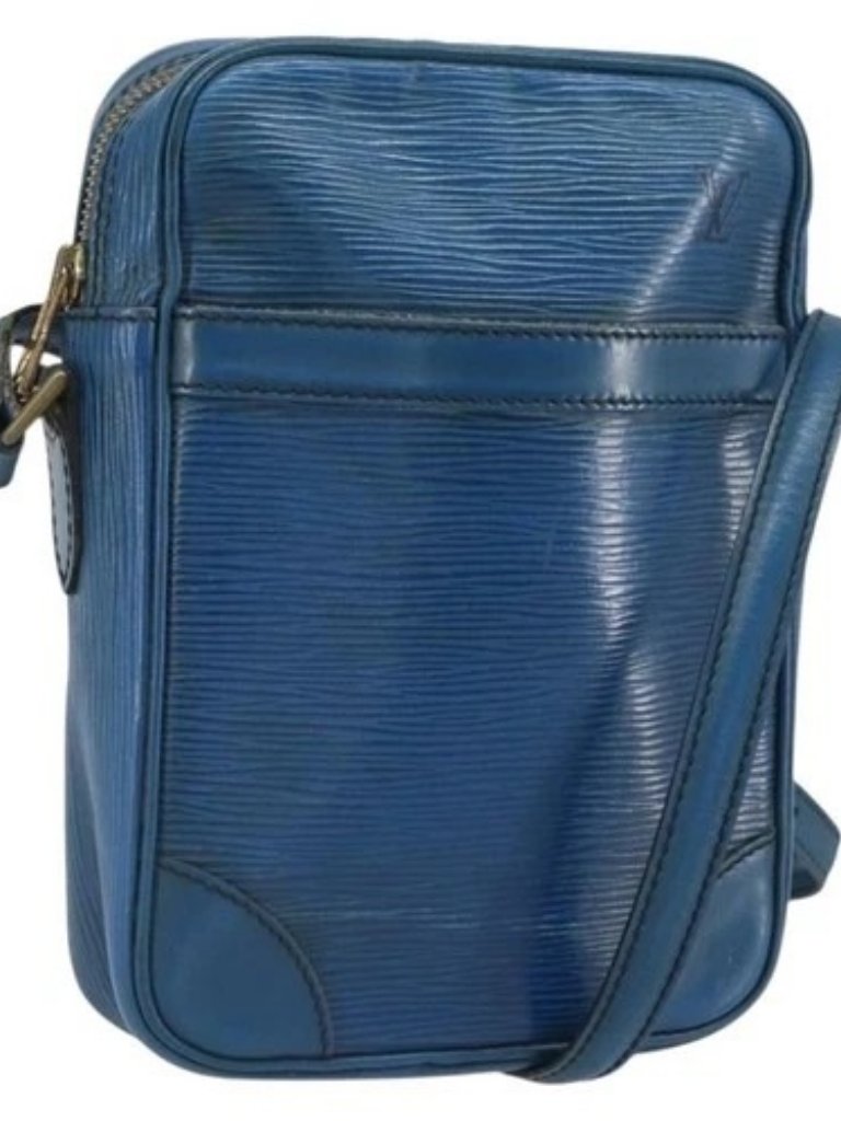 Louis Vuitton Epi Danube Shoulder Bag Blue M45635 Lv Auth Bs32615
